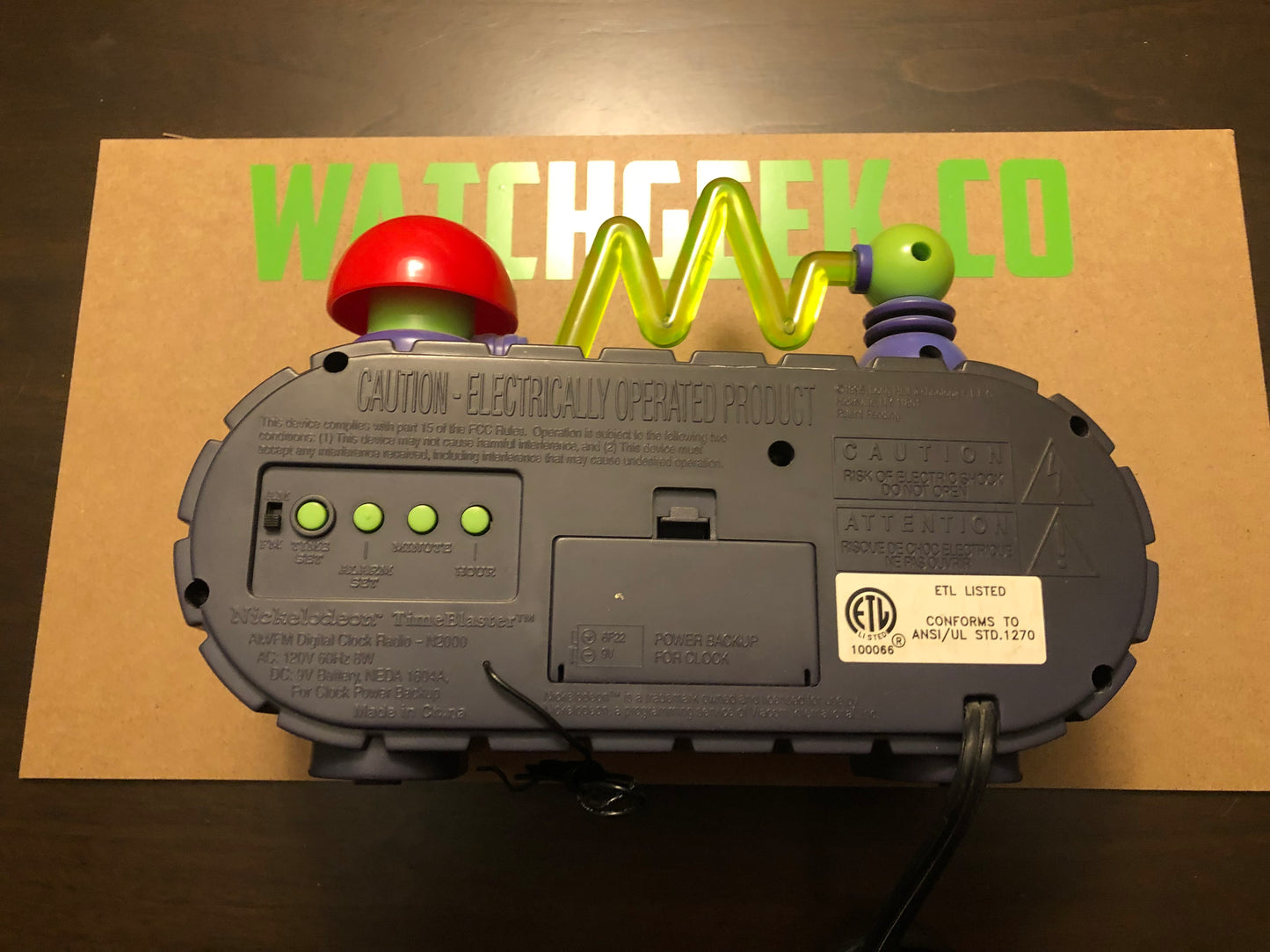 Nickelodeon Time Blaster alarm clock / radio