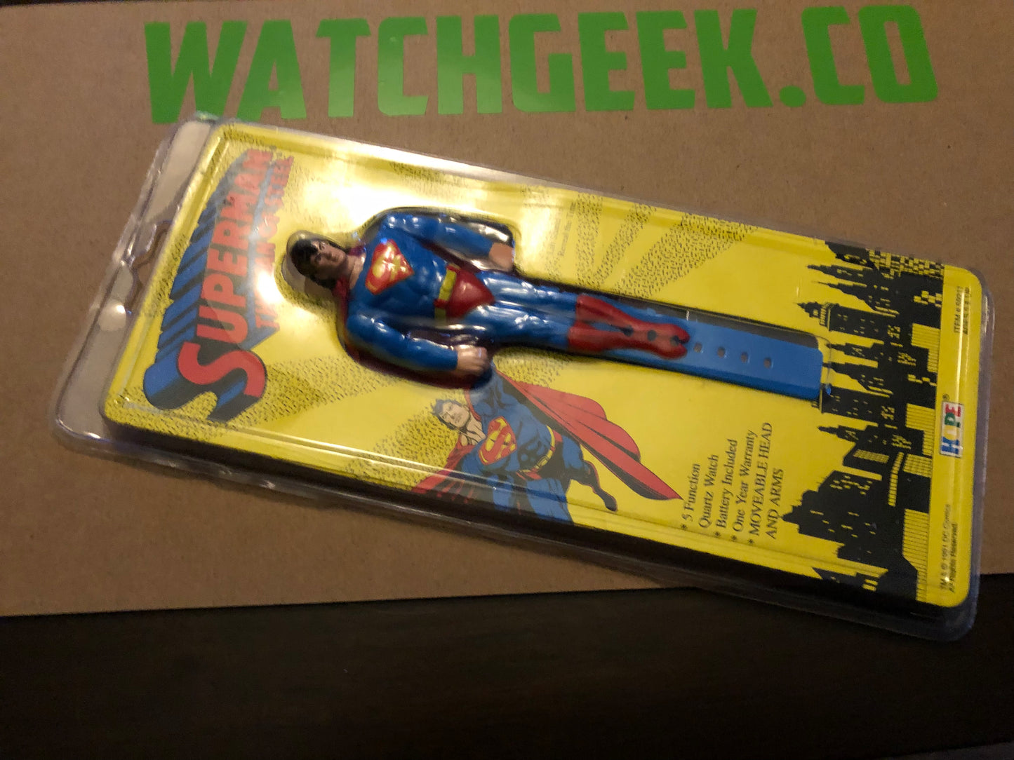 Superman flip watch
