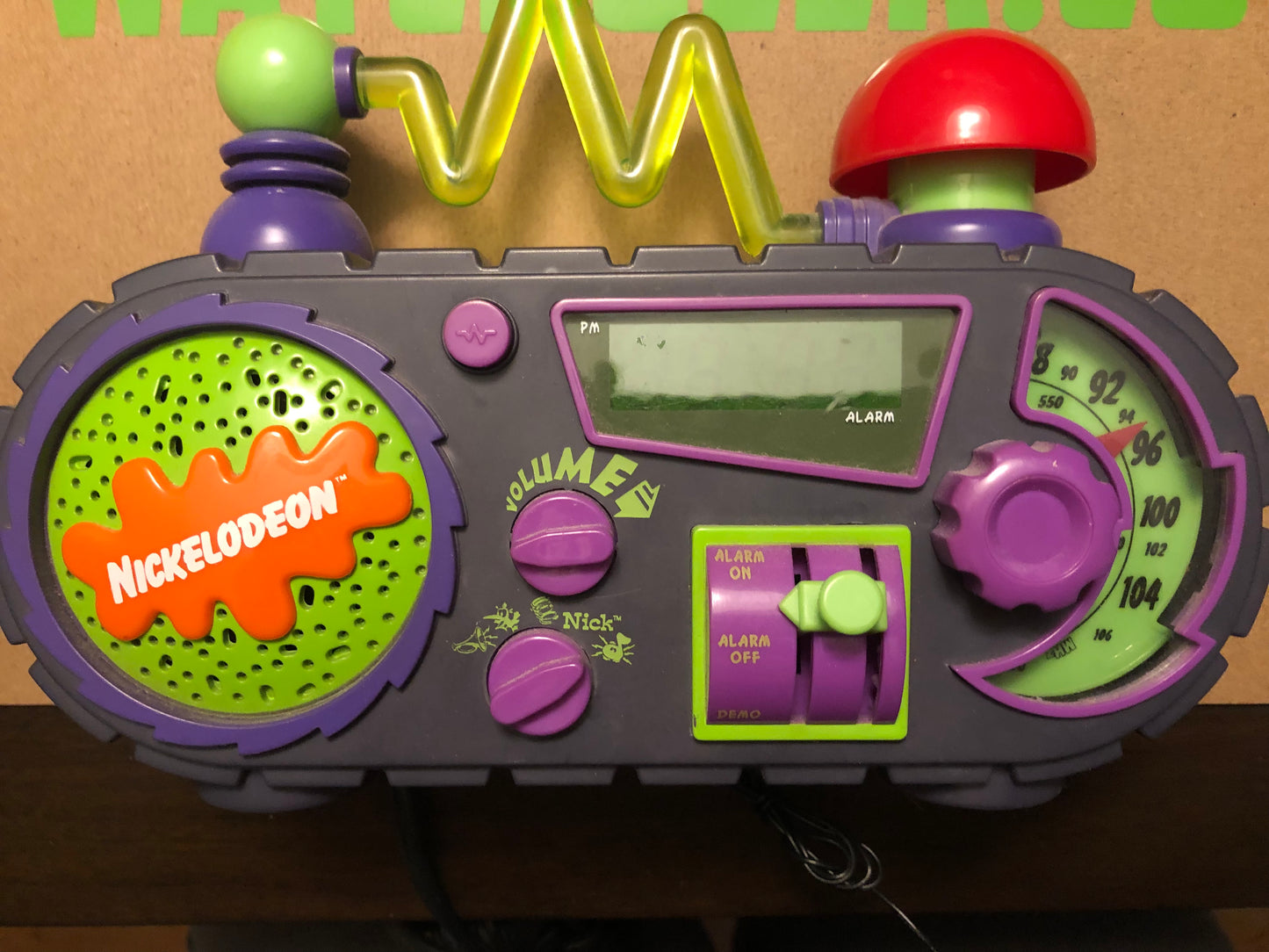 Nickelodeon Time Blaster alarm clock / radio