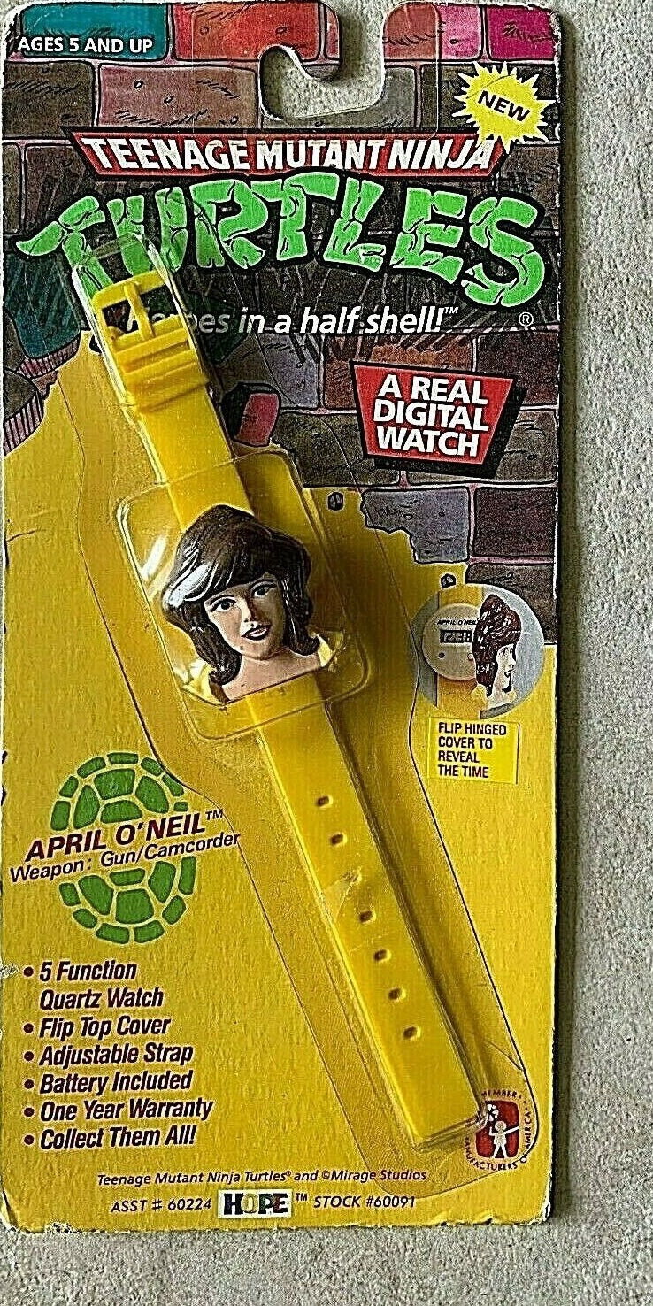 TMNT April O'Neil flip watch