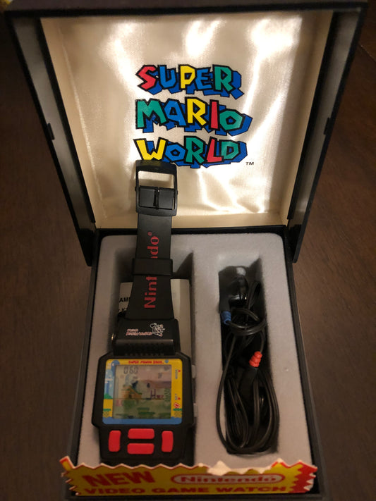 Vintage Super Mario World digital game watch