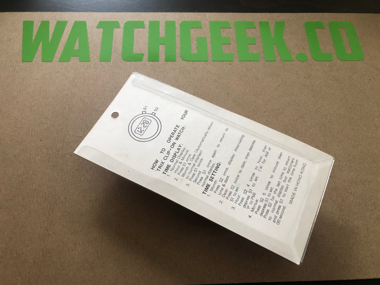 Trix clip watch w/ lanyard