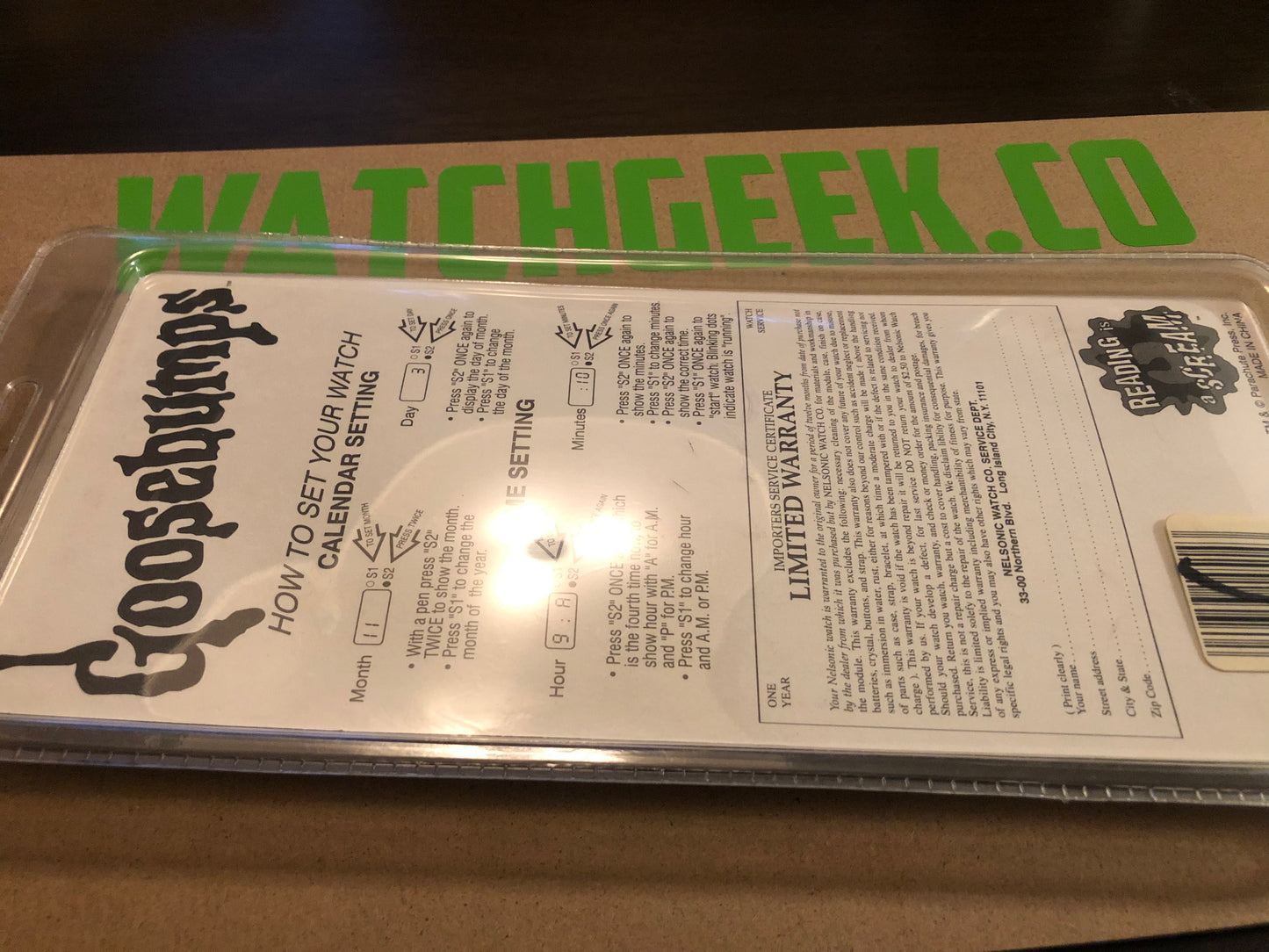 Goosebumps Glow-in-the dark watch