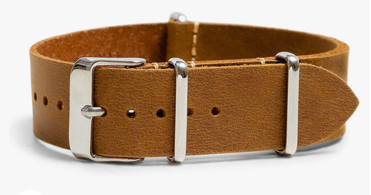 Oiled leather strap - 20MM - 1 piece