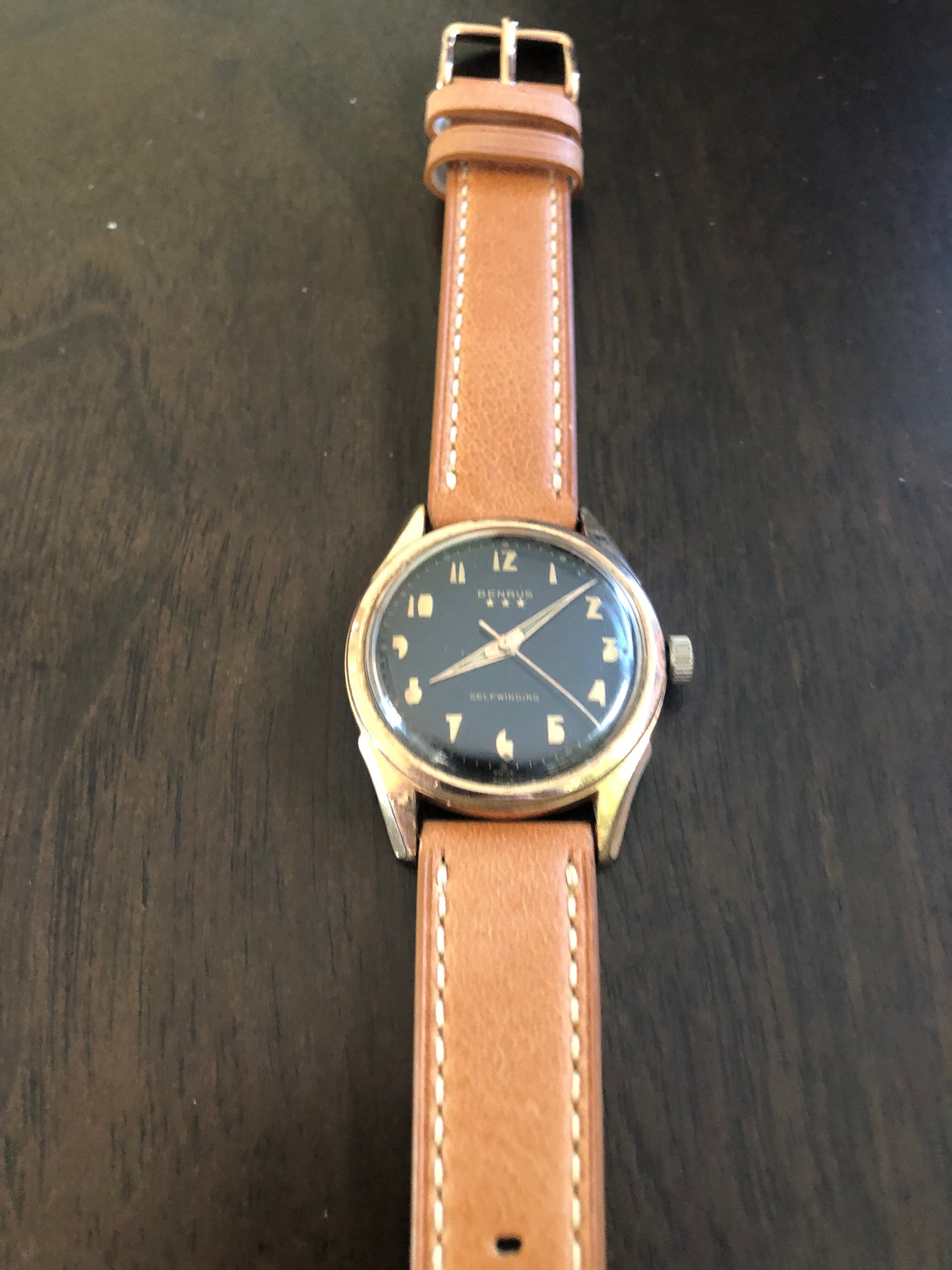 Vintage Benrus 3-Star dress watch