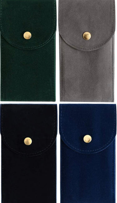 Suede watch pouch